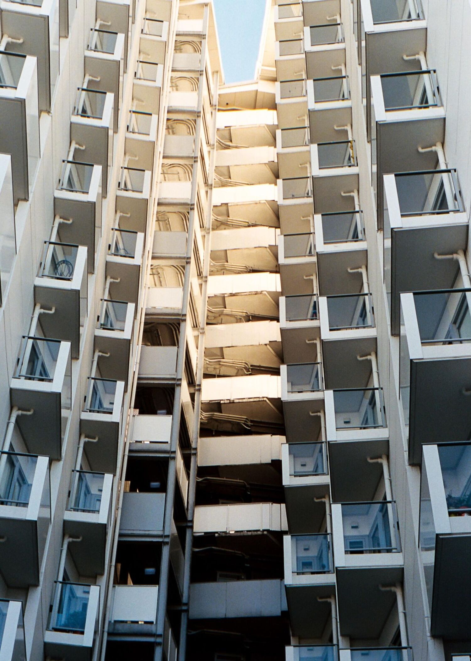 Some very repetitive looking apartments in Wellington